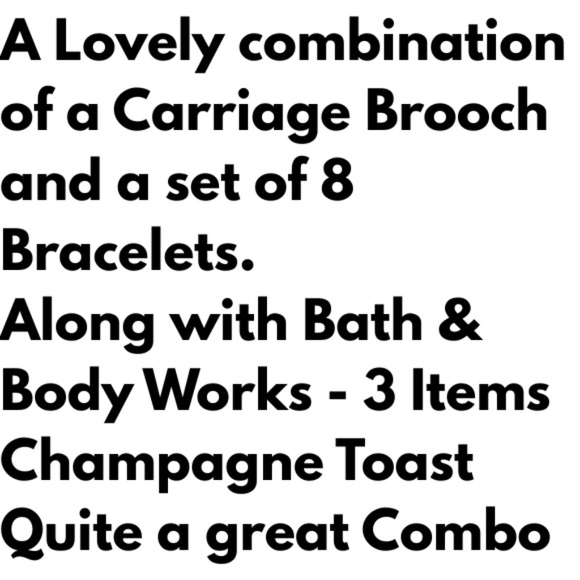 Five Items - Bath Body Works Champagne Toast 2 Travel Size & 1 Full Size Lip Oil - Picture 3 of 3